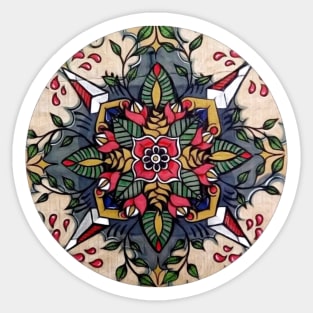 American Traditional Mandala Sticker